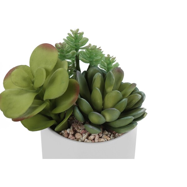 Artificial Plant 7 Tall Succulent, Indoor, Faux, Fake, Table, Greenery, Potted Set Of 2, Decorative